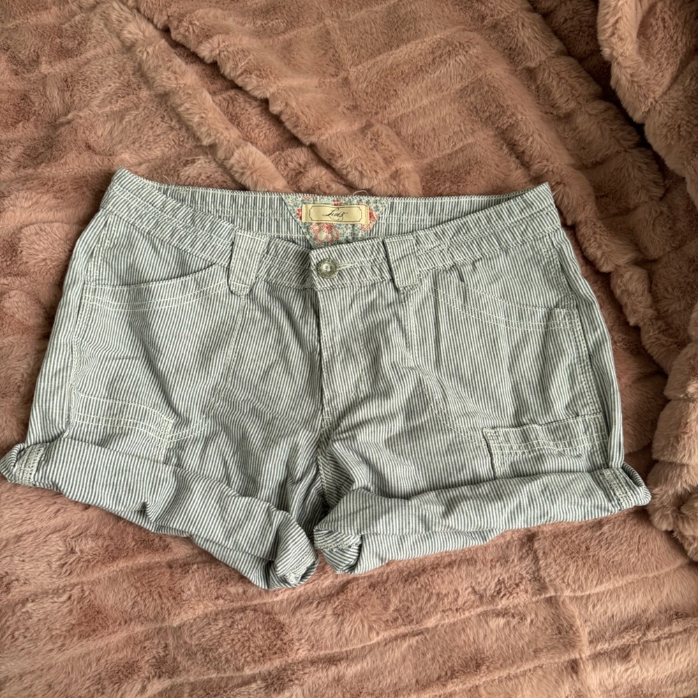 vintage levi pinstripe shorts